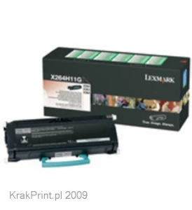 Toner Lexmark Oryginał X264H11G (X264X21G) Black