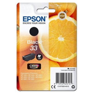 Tusz Epson Nr.33 Pomarańcza do XP-530 | 6,4ml (C13T33314012) Black