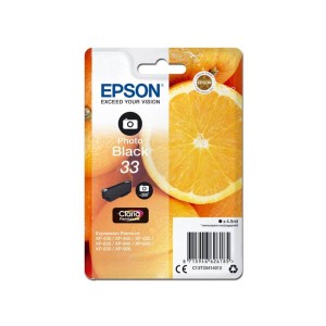 Tusz Epson Nr.33 Pomarańcza do XP-530 | 4,5ml (C13T33414012) Black