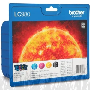 Zestaw tuszy Brother do DCP145C/165C/195C/365CN | CMYK (LC-980VALBP) Color