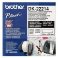 Etykieta Brother do QL-500/550/560/650/1050/1060N | 12mm x 30,48m  (DK-22214) Biała