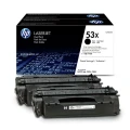 Zestaw dwółch tonerółw HP 53X do LaserJet P2014/2015, M2727 ( Q7553XD ) | 2x 7 000 str. Black