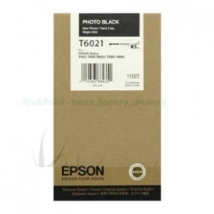 Tusz Epson Nr.T6021 do Stylus Pro 7800, 7880 | 110ml (C13T602100) PhotoBlack