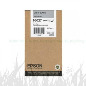 Tusz Epson Nr.T6027 do Stylus Pro 7800, 9800 | 110ml (C13T602700) LightBlack