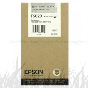 Tusz Epson Nr.T6029 do Stylus Pro 7800, 7880 | 110ml (C13T602900) LightLightBlack