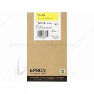 Tusz Epson Nr.T6034 do Stylus Pro 7800 | 220ml (C13T603400) Yellow
