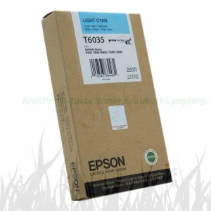 Tusz Epson Nr.T6035 do Stylus Pro 7800 | 220ml (C13T603500) LightCyan