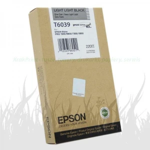 Tusz Epson Nr.T6039 do Stylus 7800, 9800 | 220ml (C13T603900) LightLightBlack