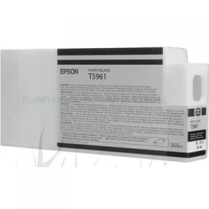 Tusz Epson Nr.T5961 UltraChrome HDR do Stylus Pro 7700/7890 | 350ml (C13T596100) PhotoBlack (PO TERMINIE - PEŁNA GWARANCJA)