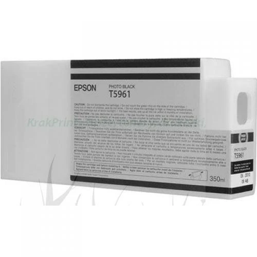 Tusz Epson Nr.T5961 UltraChrome HDR do Stylus Pro 7700/7890 | 350ml (C13T596100) PhotoBlack (PO TERMINIE - PEŁNA GWARANCJA)