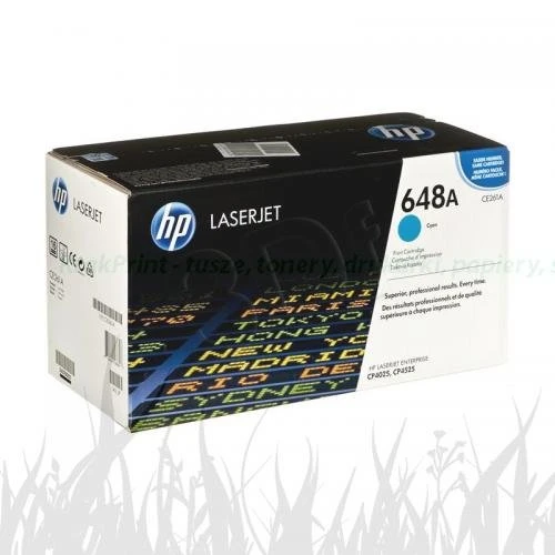 Toner HP Nr.648A do LaserJet CP4025/4525 | 11tys. (CE261A) Cyan