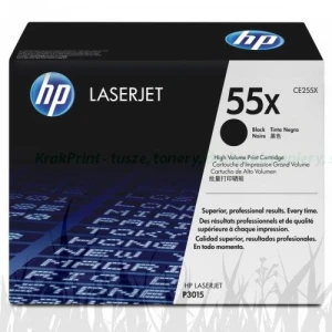 Toner HP 55X do LaserJet P3015, M525 | 12 500 str. (CE255X) Black