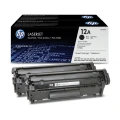 Zestaw dwółch tonerółw HP 12A do LaserJet 1010/1012/1015 | 2 x 2 000 str. (Q2612AD) Black