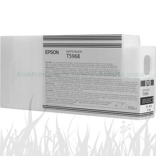 Tusz Epson Nr.T5968 do Stylus Pro 7900, 9900 | 350ml (C13T596800 / C13T59680N) MatteBlack (PO TERMINIE - PEŁNA GWARANCJA)