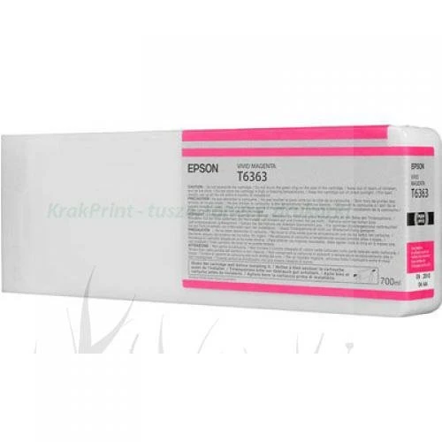 Tusz Epson Nr.T6363 do Stylus Pro 7900, 9900 | 700ml (C13T636300) Vivid Magenta