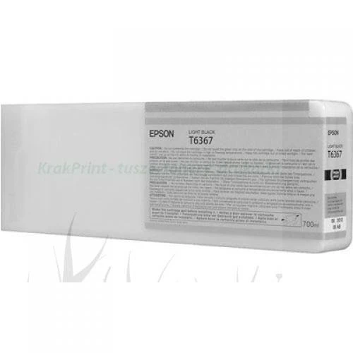 Tusz Epson Nr.T6367 do Stylus Pro 7900, 9900 | 700ml (C13T636700) LightBlack