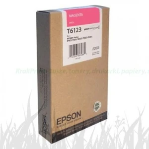 Tusz Epson Nr.T6123 do Stylus Pro 7400, 7800 | 220ml. (C13T612300) Magenta