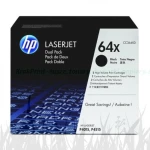 Zestaw dwółch tonerółw HP 64X do LaserJet P4015/4515 (CC364XD) | 2x 24 000 str. Black