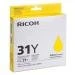 Gel Catrridge Ricoh NRG Oryginał GC31 GC31Y (405691) Yellow