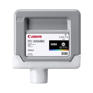 Tusz Canon Oryginał do iPF8300/8400/9400 | PFI-306MBK | 330ml (6656B001) Matt Black