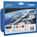 Zestaw tuszy Brother do DCP-J315W/515W | 4 x 260 str. (LC-985VALBP) Color