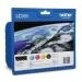 Zestaw tuszy Brother do DCP-J315W/515W | 4 x 260 str. (LC-985VALBP) Color