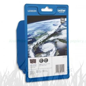 Tusz Brother Oryginał LC-985BK Dwupak Black