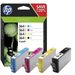 Tusz Hewlett-Packard Oryginał 364XL Ink Cart CMYK Combo 4-Pack (N9J74AE) CMYK (cyan, magenta, yellow, black)