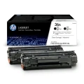 Zestaw dwółch tonerółw HP 36A do LaserJet P1505, M1120/1522 (CB436AD) | 2x2 000 str. Black