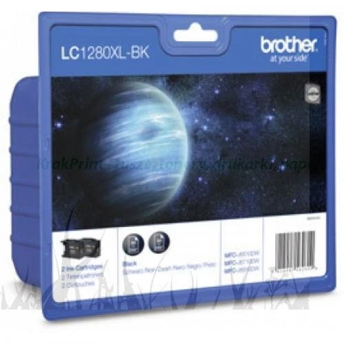 Tusz Brother Oryginał (2pack) LC-1280XLBKBP2 Black