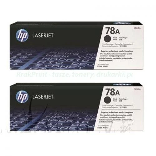 Toner HP Black (CE278AD) | 2100str | LJ P1566/1606DN dwupak
