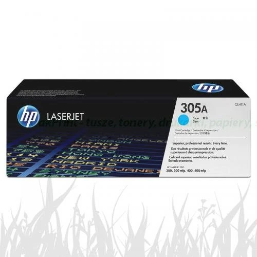 Toner HP 305A do Color LaserJet M351/375/451/475 | 2 600 str. (CE411A, CE411AC) Cyan