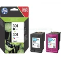 Tusz Hewlett-Packard Oryginał Nr.301 Bk+CMY (N9J72AE / J3M81AE) Color(CMYBk)