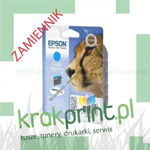 Tusz Zamiennik T0712 (MPE712) Cyan
