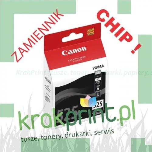 Tusz Zamiennik z chipem do Canona PGI-525Bk (MPC525BK) Black