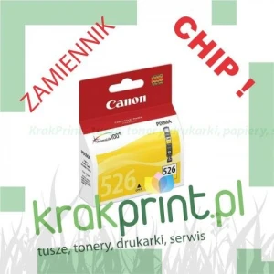 Tusz Zamiennik z chipem do Canona CLI-526Y CHIP (MPC526Y) Yellow