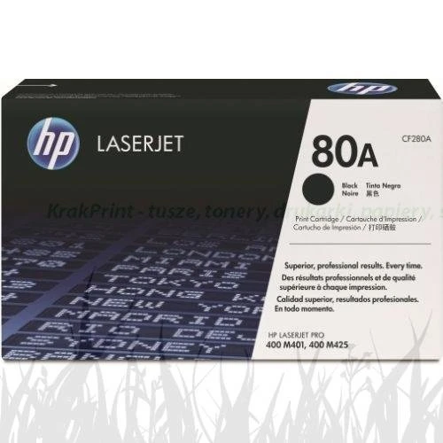 Toner HP 80A do LaserJet Pro 400 M401/425 (CF280A) | 2 700 str. Black