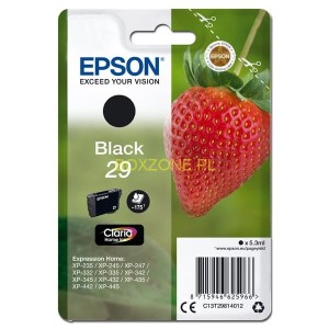 Tusz Epson Oryginał Tusz T2981 BLACK (C13T29814012 / C13T29814010) Black