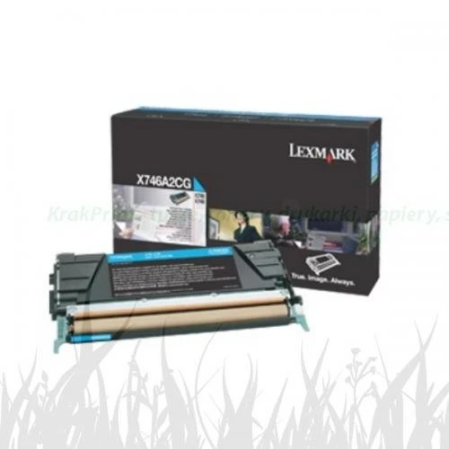 Toner Lexmark Oryginał X746A3CG Cyan