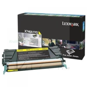 Toner Lexmark Oryginał X746A1YG Yellow
