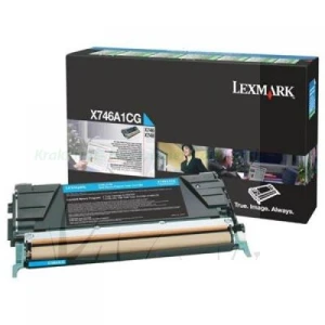 Kaseta z tonerem Lexmark do X-746/748 | 7 000 str. (X746A1CG) Cyan