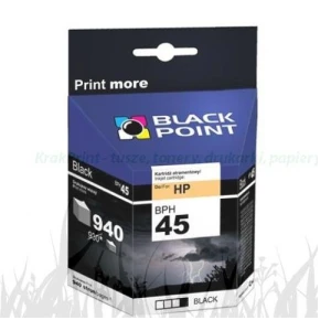 Tusz Zamiennik BlackPoint do  HP Nr.45 do Deskjet 980/1120... | 930str. (51645AE / BPH45) Black