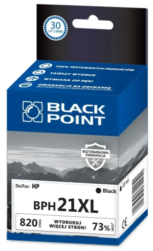 Tusz Blackpoint Zamiennik C9351A (BPH21XL) Black