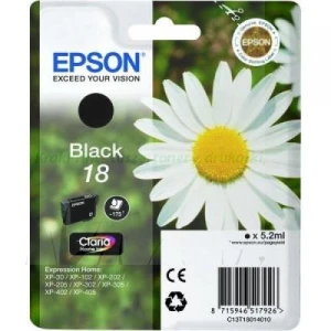 Tusz Epson Oryginał T1801  Black (C13T18014010 / C13T18014012 / C13T18014022