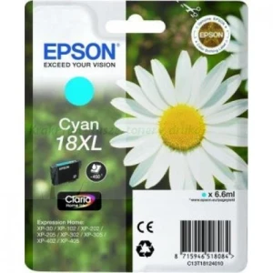 Tusz Epson Oryginał T1812 (C13T18124010 C13T18124012) Cyan