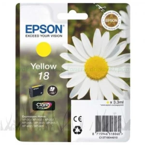 Tusz Epson Oryginał T1804 (C13T18044010) Yellow