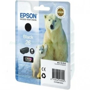 Epson Tusz T2601 BLACK 6.2ml do XP-600/700/800 - C13T26014010