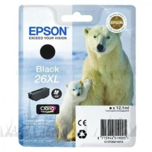 Tusz do Epson Nr.T2621XL do XP-600 | 12,1ml (C13T26334010 C13T26334012) Black