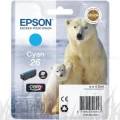 Epson Tusz T2612 Cyan 4.5ml do XP-600/700/800 - C13T26124010 C13T26124012