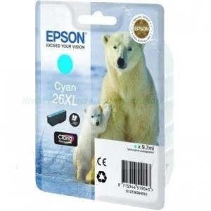 Tusz do Epson Nr.T2632XL do XP-600 | 9,7ml (C13T26324010 / C13T26324012) Cyan